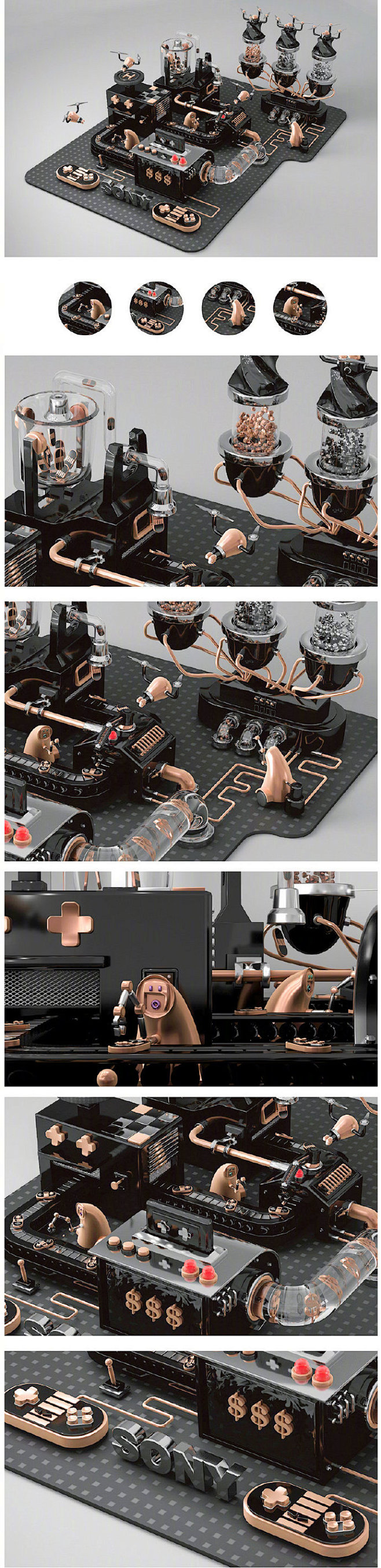 这是我们往期 C4D 课程的学员作业，主...