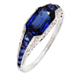 Tiffany, Art Deco Sapphire Diamond Platinum Ring | Oooh. Jewelry...Rings | Pinterest@北坤人素材
