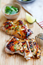 Chili lime chicken - moist and delicious chicken marinated with chili and lime and grill to perfection. Easy recipe that takes 30 mins | rasamalaysia.com