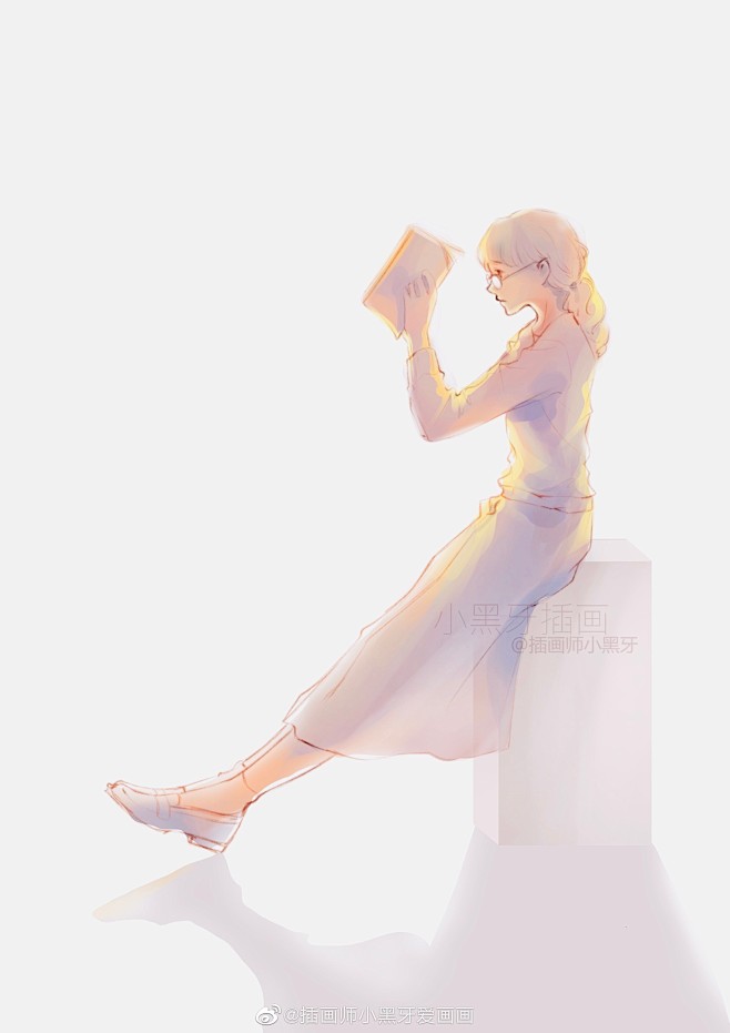 @插画师小黑牙爱画画 的个人主页 - 微...