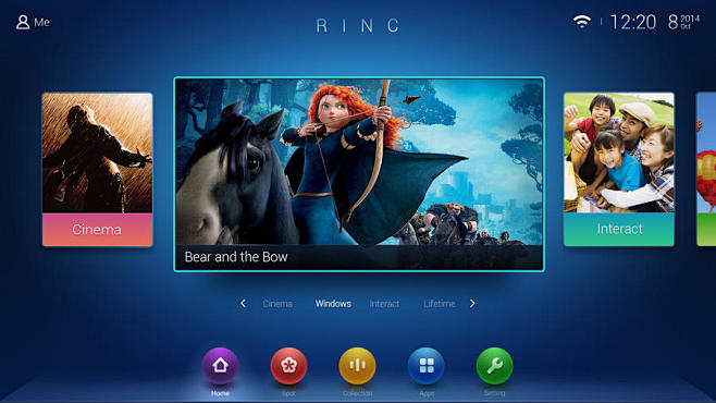 RINC TV Launcher 视觉设...