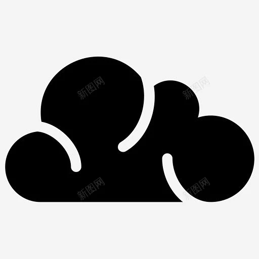云多云天气雾图标 免费下载 页面网页 平面电商 创意素材-花瓣网