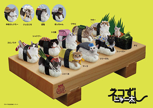卖萌的寿司，日本创意主题Neko-Sus...