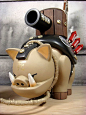 The Warhog par Huck Gee ! <a class="text-meta meta-tag" href="/search/?q=ArtToy ">#ArtToy #</a>VinylToy #DesignerToy