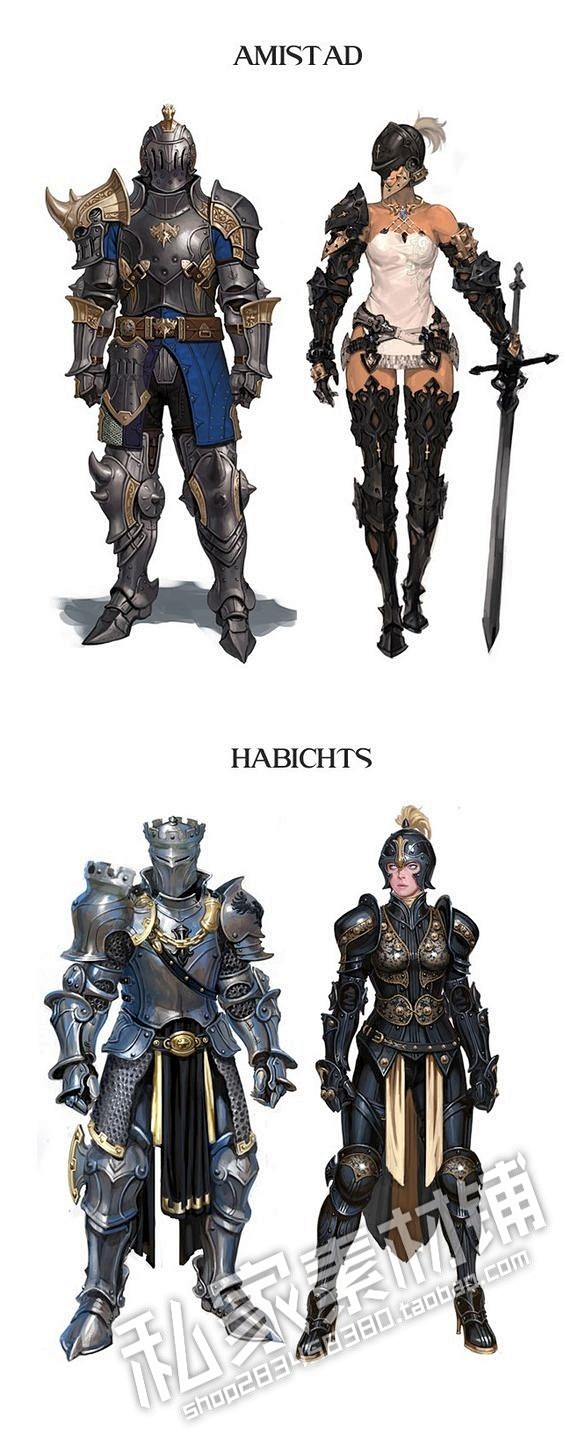 角色-铁甲类职业,骑士,战士,法师,刺客...