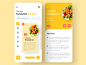 Food Recipe App flat recipe asif e-commerce trendy web apps minimal creative dribbble ux ui online book ios app delivery app food delivery app ui food app app design 2020 ui trends 2020 trend