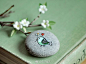 #园艺DIY# 涂涂画画，石头就有了活力与趣味~ 