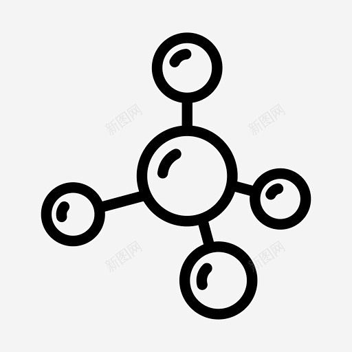分子原子化学图标 标志 UI图标 设计图...