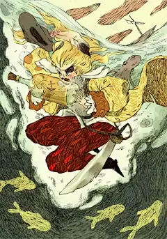 [看看]西班牙插画师Núria Tamarit：发散性地狂放 : 漫画类风格。音乐资源加载中..。