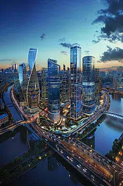 AI数字艺术房地产城市航拍摄影图-众图网