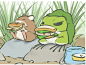 ins上日本网友分享的一些照片，我的蛙啥时候能寄点这种回来[皱眉] #青蛙旅行# ​​​​