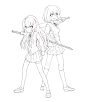 #线稿#漫画卡通人物绘画 平面 灵感 素材 二次元 高清白底大图 
@冒险家的旅程か★