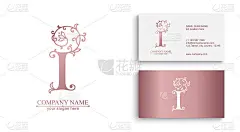 Premium Vector I标志。字母、字母和名片。精英公司的个人标志或标志。