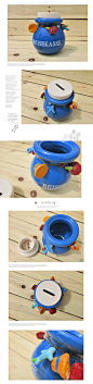 蓝色地中海风/储蓄罐_homewares_X工厂-制造惊喜的创意工厂