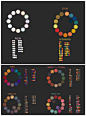 日本绘师まなあか制作的配色环（高清戳大图），50种类别非常全面，非常实用，配色困难户福利，转需。cr.日本零距离