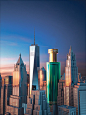 Advertising  art direction  beauty campaign CGI editorial Fragrance luxury nyc skyline