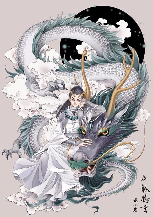 超帅的十二生肖拟人古风插画，快来看看你的...
