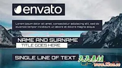 FCPX/Apple Motion模板-简单人名字幕条动画 Simple Lower Third 3