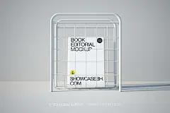 9款极简工业风名片A4单页封面ui界面设计作品ps样机展示效果图下载_颜格视觉