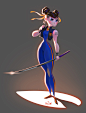 Chun-li, Pepe Delgado Navarro : First fanart of the year , a NOT so Chinese Chun-li