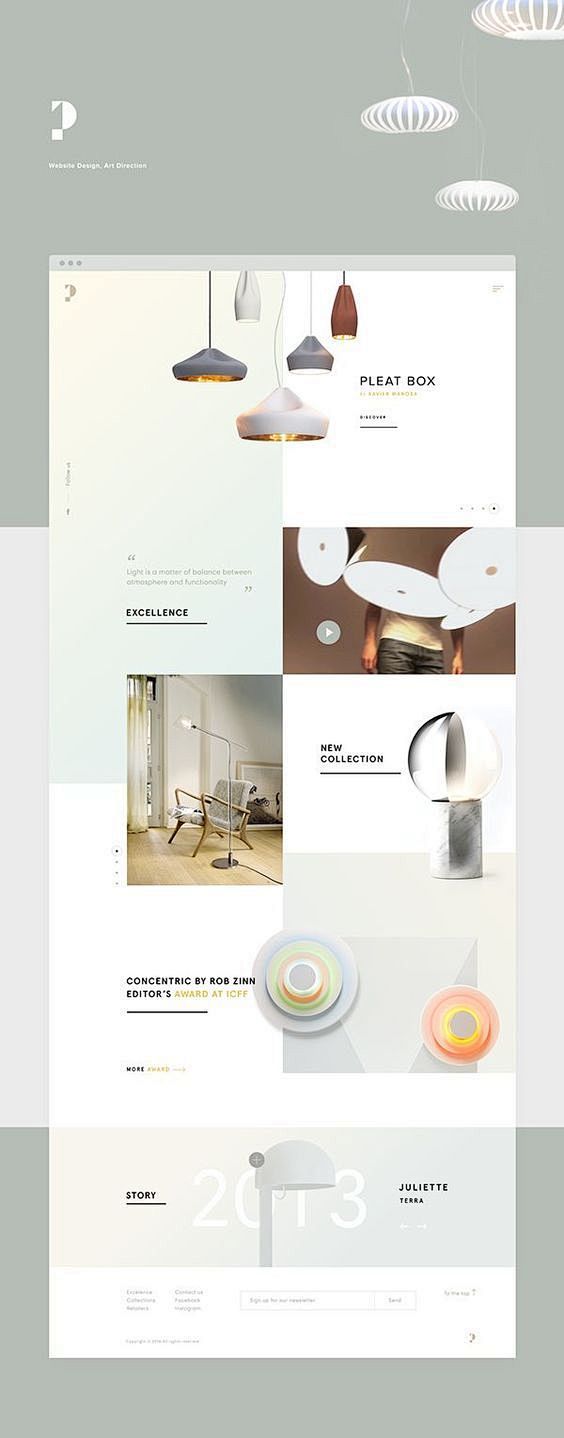 家居展示 网页设计 ui