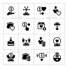 设置图标的慈善捐赠,人造物体对象Set Icons of Charity and Donate - Man-made objects Objects箱、商业、医疗、慈善硬币,社区,贡献,捐款,捐款,募捐,手,心,希望,人道主义,图标,说明,孤立的,爱情,金钱,付款,人,保护,钱包,服务,集,共享,支持,象征,转让、志愿者 box, business, care, charity, coin, community, contribution, donate, donation, fundraising, h