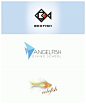 一组以鱼为元素的logo设计 ​​​​#创意搬运工# ​​​​