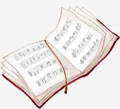 手绘乐谱海报平面广告 png素材