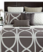 CLOSEOUT! Hotel Collection Modern Transom Charcoal Bedding Collection - Duvet Covers - Bed & Bath - Macy's