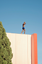 alicante architecture arquitectura bofill building city Muralla Roja red spain urban geometry
