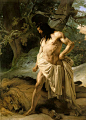 Samson Slays the Lion,Francesco Hayez (1791-1882)