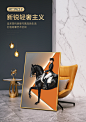 马玄关画现代简约轻奢挂画走廊过道落地画客厅装饰画大气高档壁画-tmall.com天猫