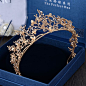 2016 New Trendy Vintage Gold Flower Bridal Crown Charming Rhinestone Tiaras for Women Wedding Diadem Hair Accessories wholesale-in Hair Jewelry from Jewelry & Accessories on Aliexpress.com | Alibaba Group