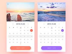 邱什采集到Calendar UI