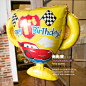 美国进口anagram铝箔气球 铝膜气球 派对聚会气球 一周岁金杯