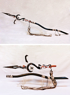 冬凝公子采集到古风武器-刀剑、扇、弓、斧钺