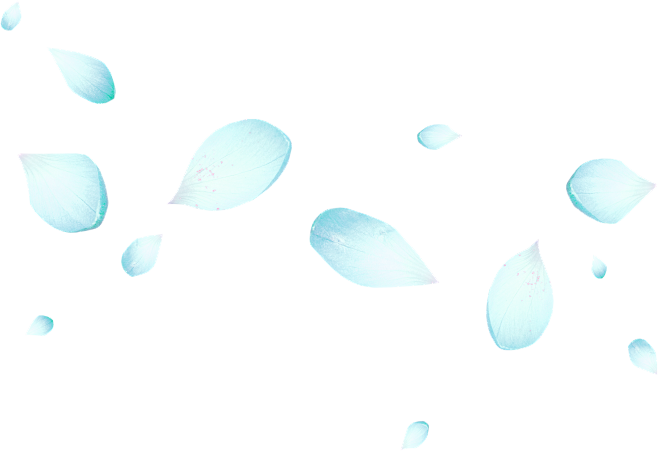 蓝色花瓣