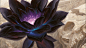 General 1920x1080 digital art lotus flowers skull Magic: The Gathering