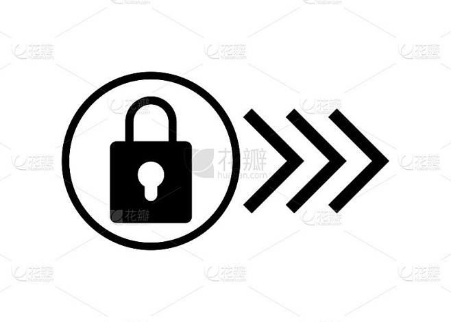 解锁滑动矢量滑动数字按钮，手机设备符号滑块图标孤立插图。素材-花瓣网