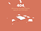 【简单而不简单的创意404页面】前面5张是Gif。小编@ina琴梨 附：超实用！不容错过的优秀404页面设计指南→http://t.cn/RPjS65F