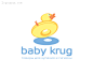 标志说明：babykrug婴儿沐浴用品产品标志。