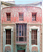 19世纪末 Art Nouveau（新艺术运动）建筑装饰细节。#遇见艺术# ​​​​