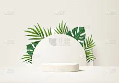 3d背景产品以几何平台展示最小的裙房场景。背景向量3d与获奖者奖台。站着展示化妆品。舞台展示台上的底