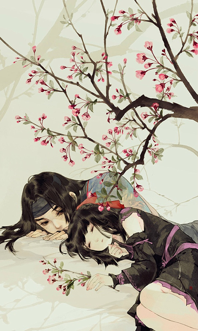 「 伊吹五月 」. 香薰裙袂花眠暖，呓语...