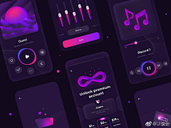 袁江河采集到APP Desgin_音乐