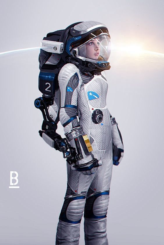 Simple space suits. ...