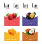 漂亮的Lat水果酸奶系列包装设计