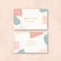 Business card template Free Vector