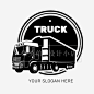 创意美式复古大卡车VI运输车集装箱大卡车标志LOGO图标VI设计素材-淘宝网