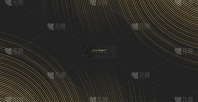 抽象的金色翘斜条纹背景。矢量弯曲扭曲倾斜，波浪纹纹理。全新风格为您的商业设计。素材-花瓣网